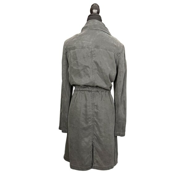 Max Jeans Lightweight Tencel Jacket Mineral Wash Gray Drape Front Small - Picture 5 of 8